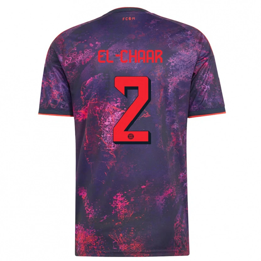 Danxen Herren Adam El-Chaar #2 Lila Rot Ausweichtrikot Trikot 2026/27 T-Shirt