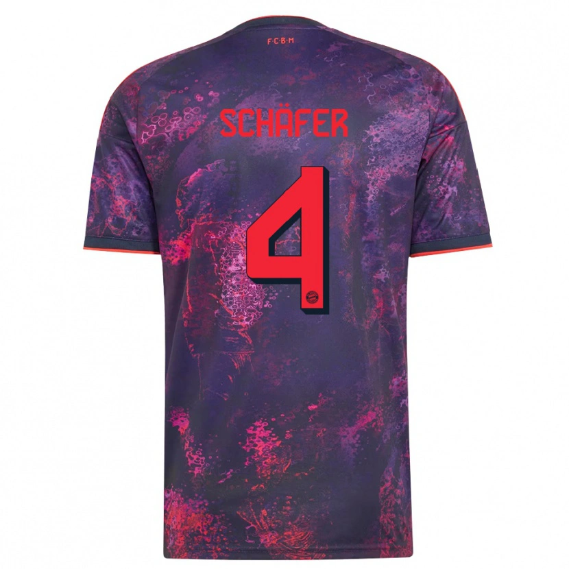 Danxen Herren Luis Schäfer #4 Lila Rot Ausweichtrikot Trikot 2026/27 T-Shirt