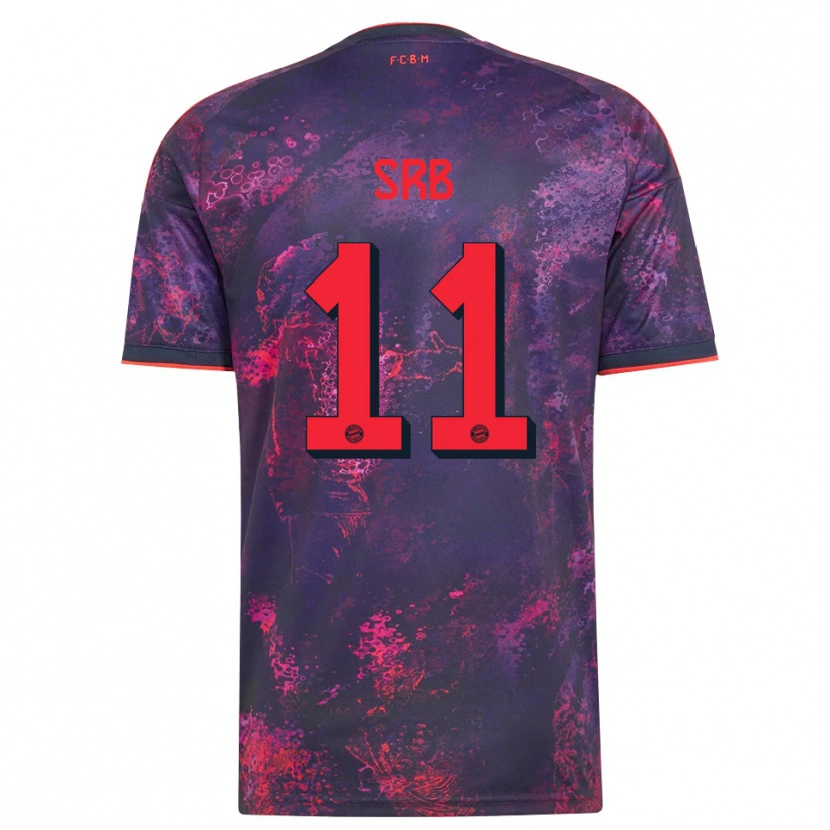 Danxen Herren Matous Srb #11 Lila Rot Ausweichtrikot Trikot 2026/27 T-Shirt