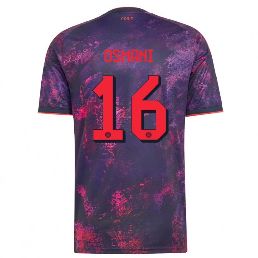 Danxen Herren Erblin Osmani #16 Lila Rot Ausweichtrikot Trikot 2026/27 T-Shirt