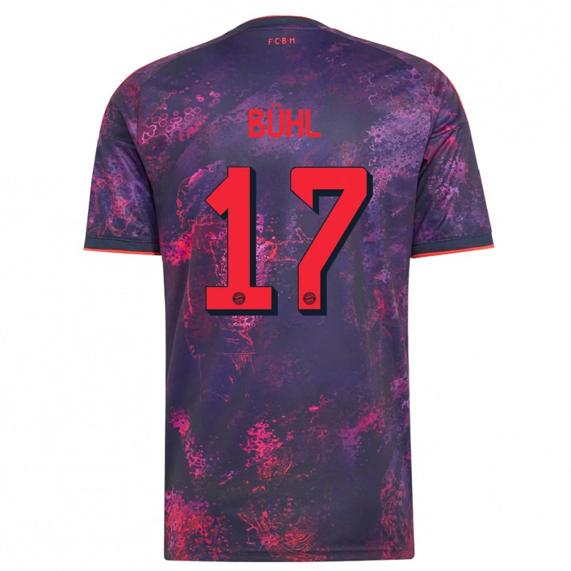 Danxen Herren Klara Bühl #17 Lila Rot Ausweichtrikot Trikot 2026/27 T-Shirt