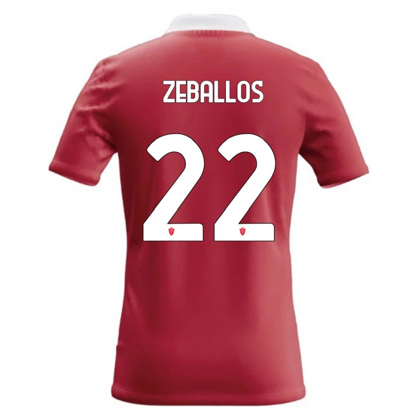 Danxen Damen Exequiel Zeballos #22 Rot Weiß Heimtrikot Trikot 2026/27 T-Shirt