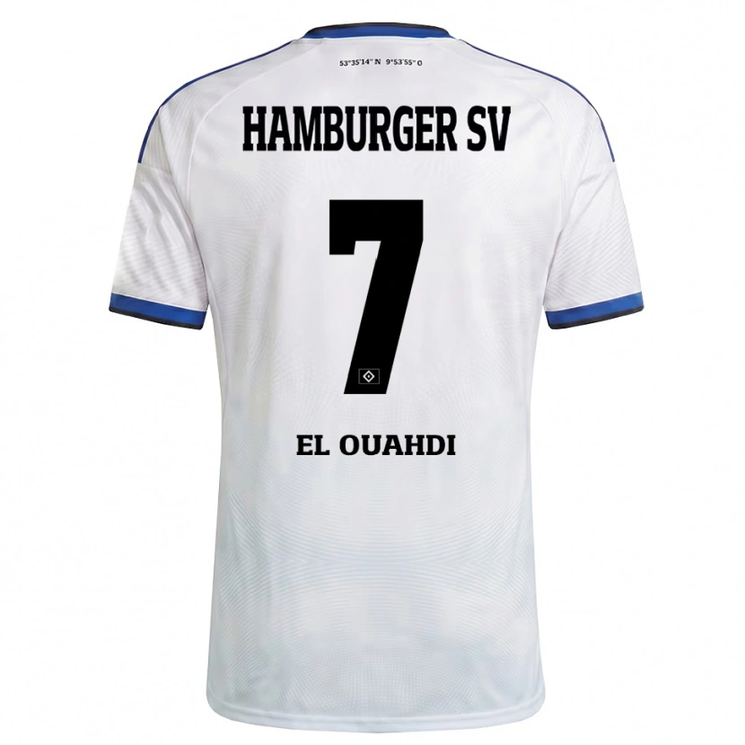 Danxen Damen Zakaria El Ouahdi #7 Weiß Schwarz Blau Heimtrikot Trikot 2026/27 T-Shirt
