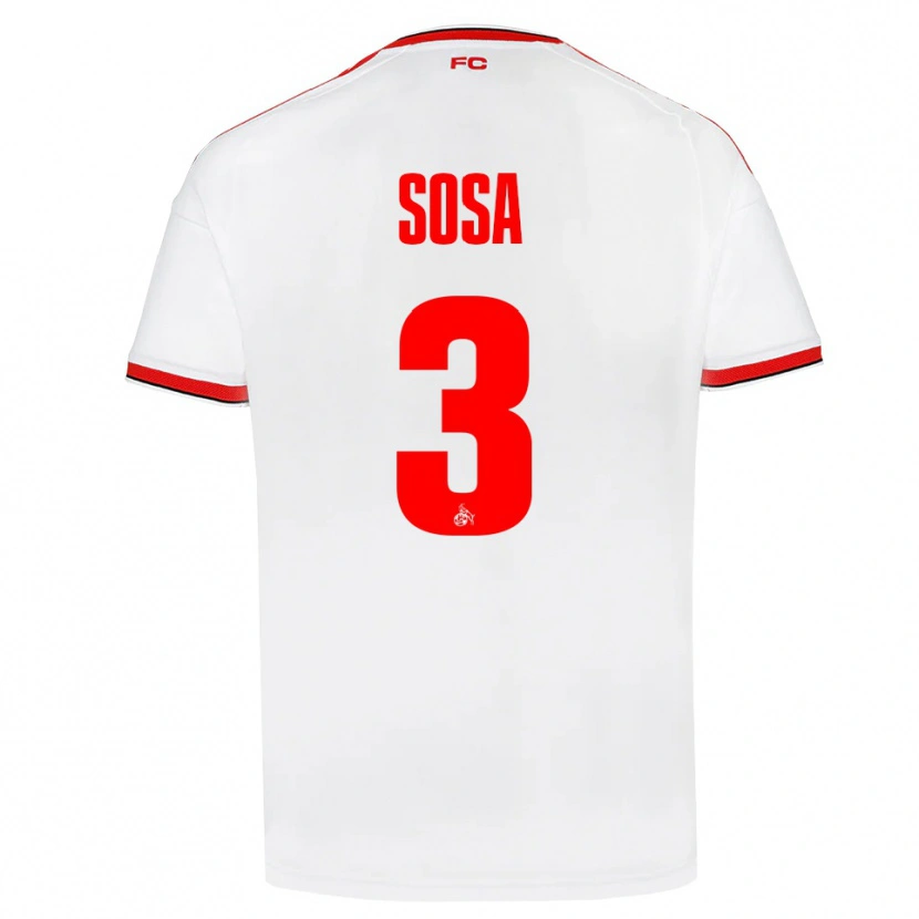 Danxen Damen Borna Sosa #3 Weiß Rot Schwarz Heimtrikot Trikot 2026/27 T-Shirt