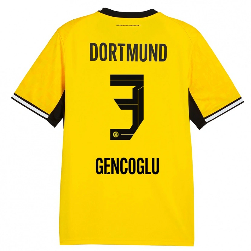 Danxen Damen Tekin Gencoglu #3 Gelb Schwarz Weiß Heimtrikot Trikot 2026/27 T-Shirt