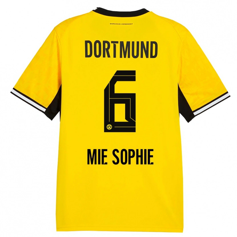 Danxen Damen Sando Mie Sophie #6 Gelb Schwarz Weiß Heimtrikot Trikot 2026/27 T-Shirt