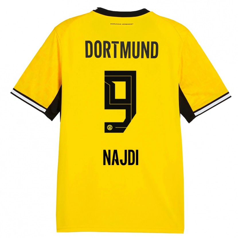 Danxen Damen Ahmad Najdi #9 Gelb Schwarz Weiß Heimtrikot Trikot 2026/27 T-Shirt