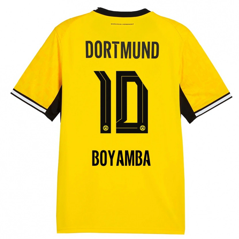Danxen Damen Joseph Boyamba #10 Gelb Schwarz Weiß Heimtrikot Trikot 2026/27 T-Shirt