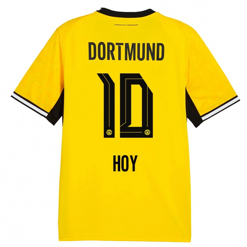 Danxen Damen Justin Hoy #10 Gelb Schwarz Weiß Heimtrikot Trikot 2026/27 T-Shirt