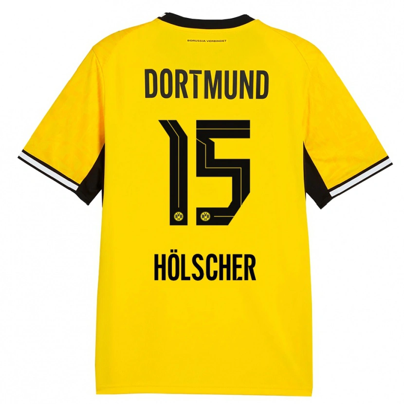 Danxen Damen Mats Hölscher #15 Gelb Schwarz Weiß Heimtrikot Trikot 2026/27 T-Shirt