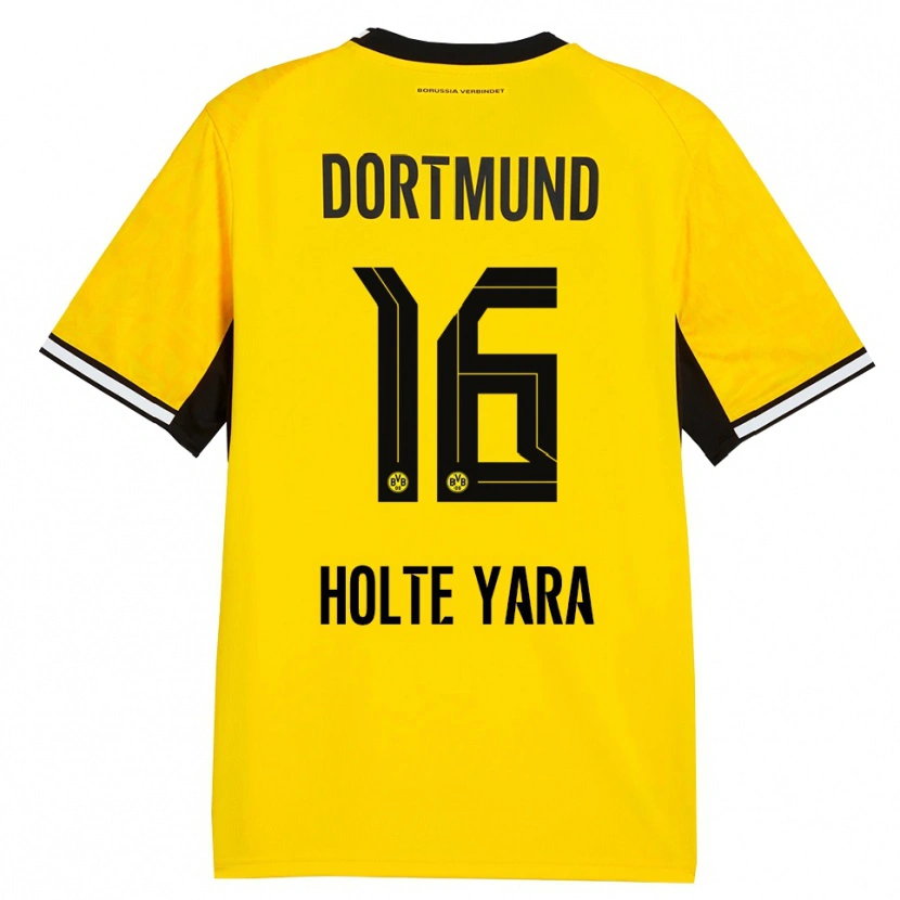 Danxen Damen Ten Holte Yara #16 Gelb Schwarz Weiß Heimtrikot Trikot 2026/27 T-Shirt