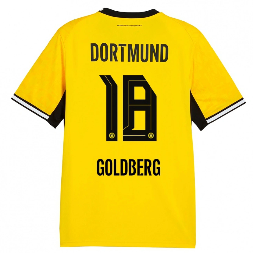 Danxen Damen Niclas Goldberg #18 Gelb Schwarz Weiß Heimtrikot Trikot 2026/27 T-Shirt