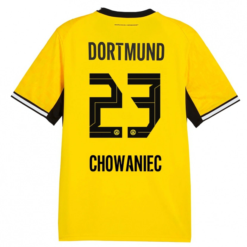 Danxen Damen Jonas Chowaniec #23 Gelb Schwarz Weiß Heimtrikot Trikot 2026/27 T-Shirt
