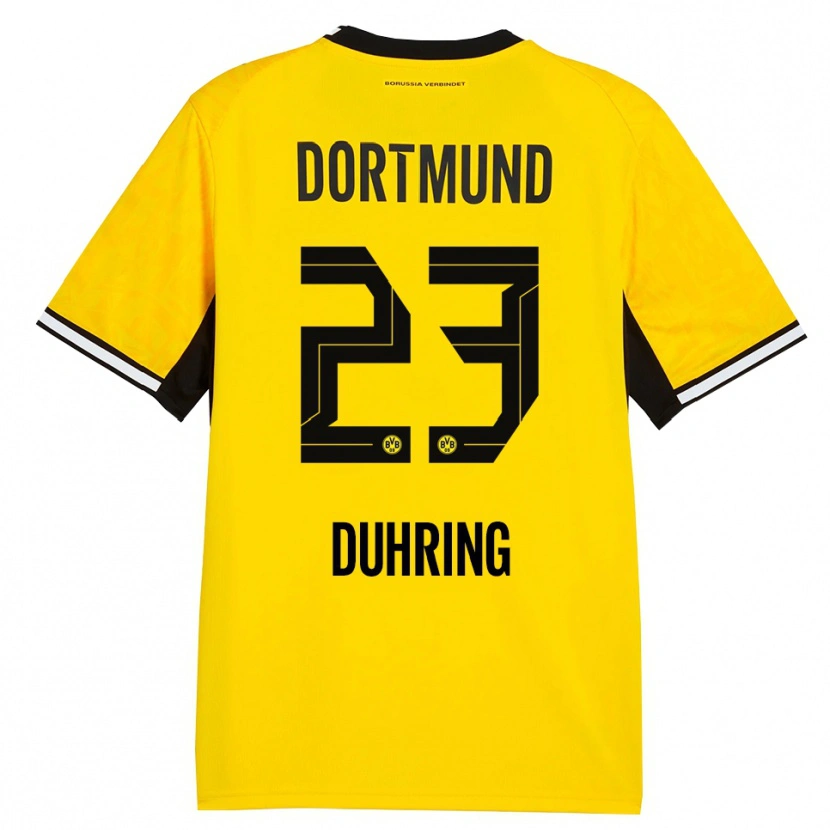 Danxen Damen Marc Niclas Duhring #23 Gelb Schwarz Weiß Heimtrikot Trikot 2026/27 T-Shirt