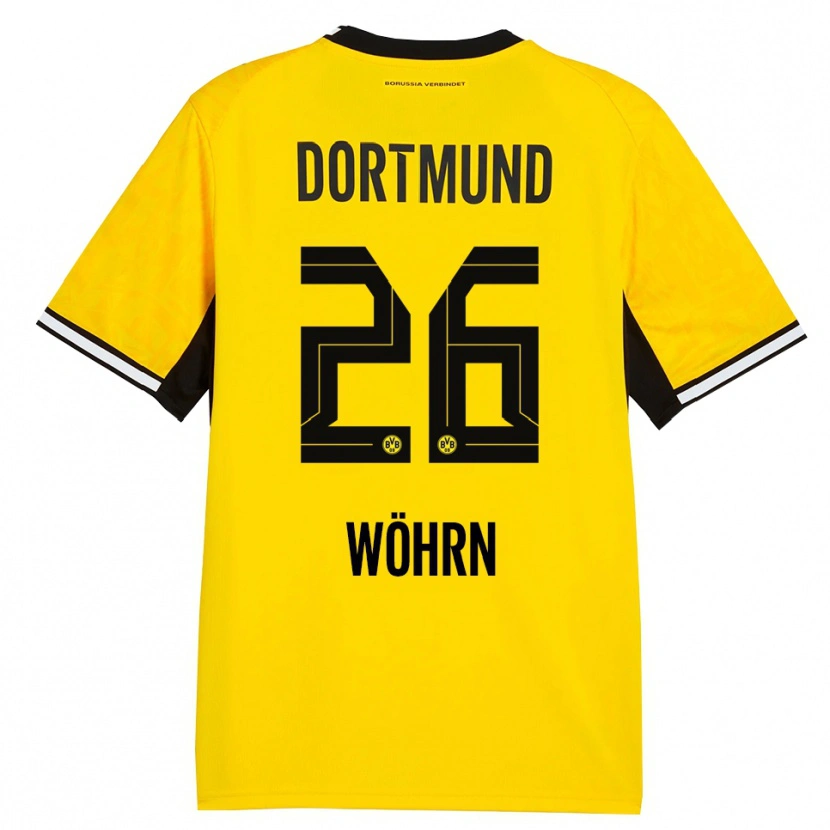 Danxen Damen Yasu Wöhrn #26 Gelb Schwarz Weiß Heimtrikot Trikot 2026/27 T-Shirt