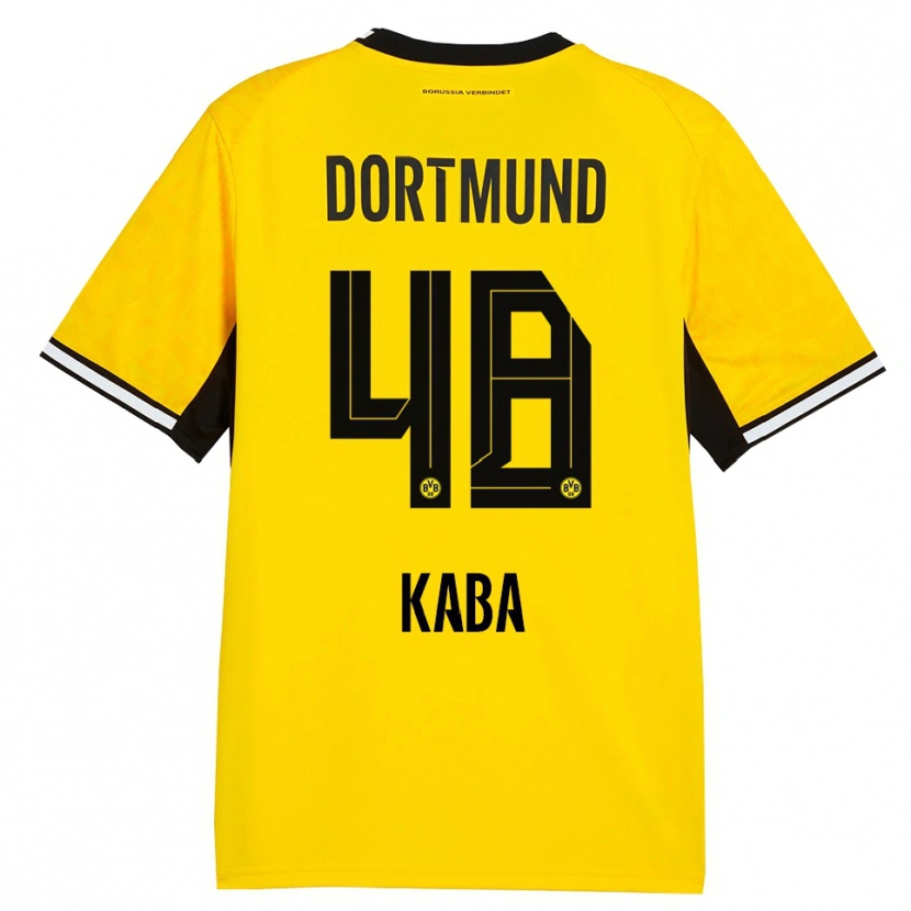 Danxen Damen Mussa Kaba #48 Gelb Schwarz Weiß Heimtrikot Trikot 2026/27 T-Shirt
