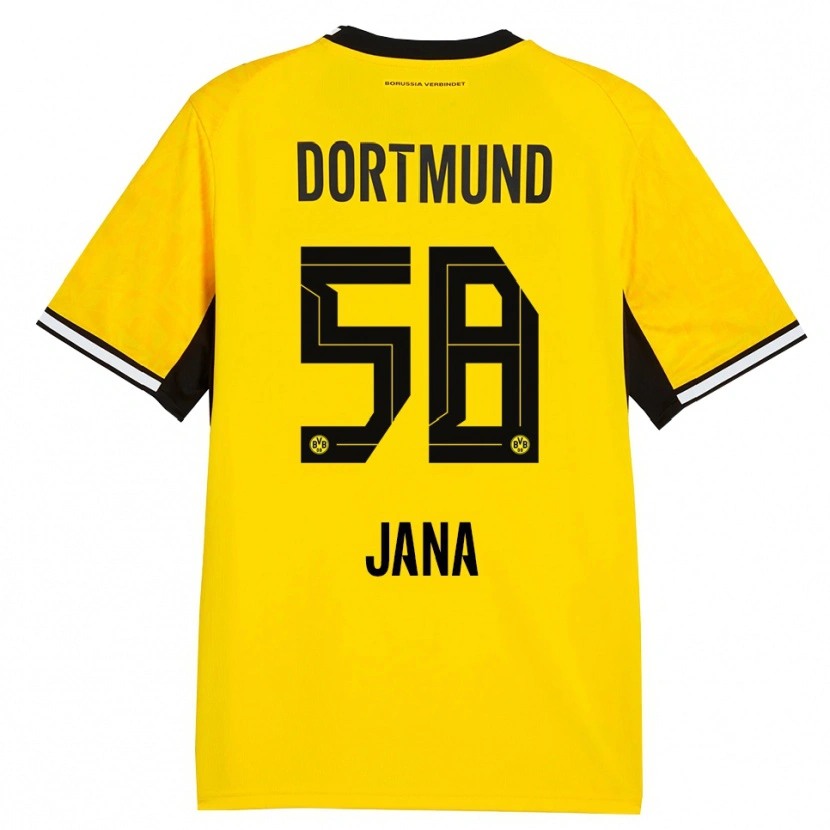 Danxen Damen Nordberg Jana #58 Gelb Schwarz Weiß Heimtrikot Trikot 2026/27 T-Shirt