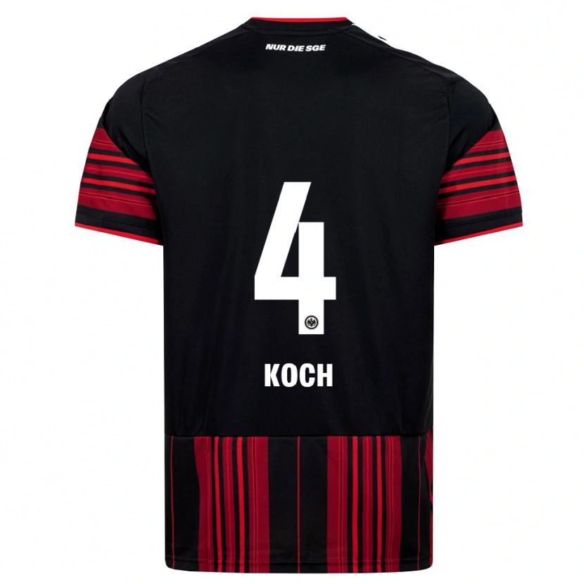 Danxen Damen Robin Koch #4 Schwarz Rot Weiß Heimtrikot Trikot 2026/27 T-Shirt