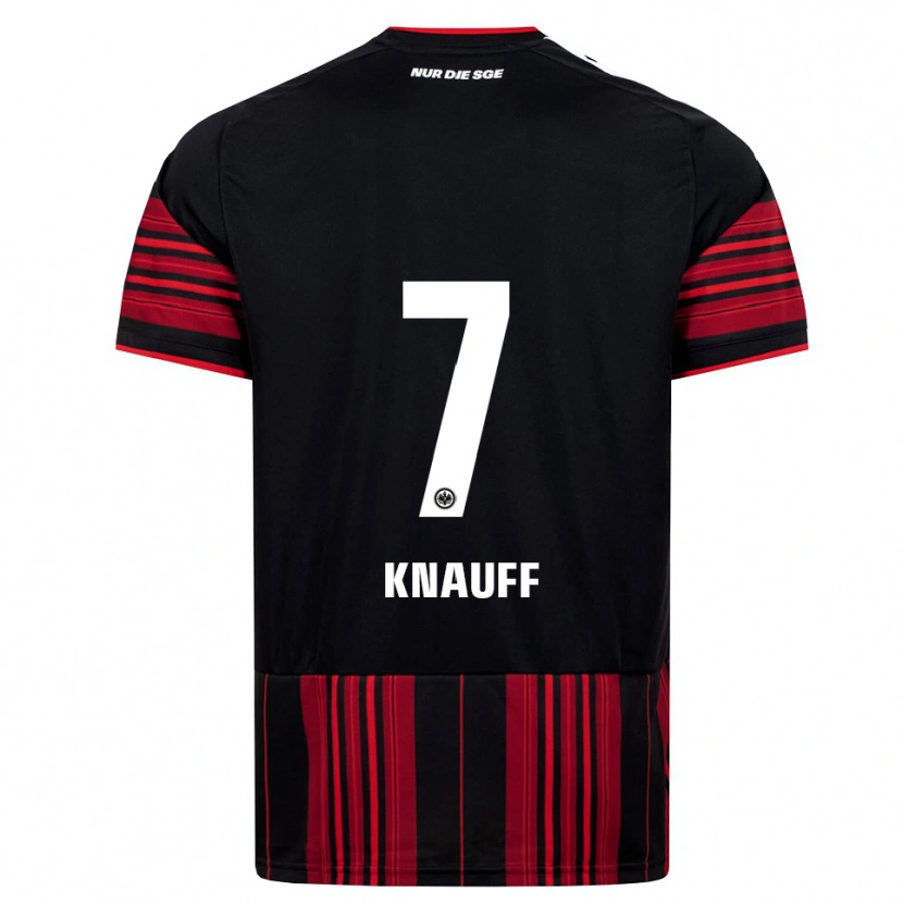 Danxen Damen Ansgar Knauff #7 Schwarz Rot Weiß Heimtrikot Trikot 2026/27 T-Shirt