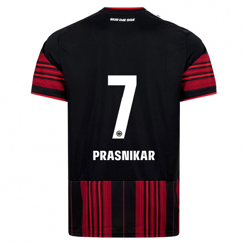 Danxen Damen Lara Prasnikar #7 Schwarz Rot Weiß Heimtrikot Trikot 2026/27 T-Shirt