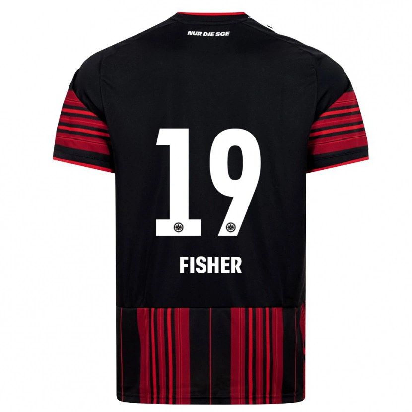 Danxen Damen Ben-Luca Fisher #19 Schwarz Rot Weiß Heimtrikot Trikot 2026/27 T-Shirt