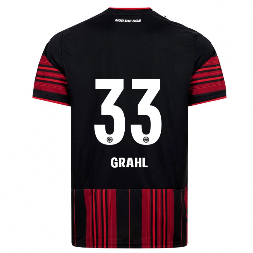 Danxen Damen Jens Grahl #33 Schwarz Rot Weiß Heimtrikot Trikot 2026/27 T-Shirt
