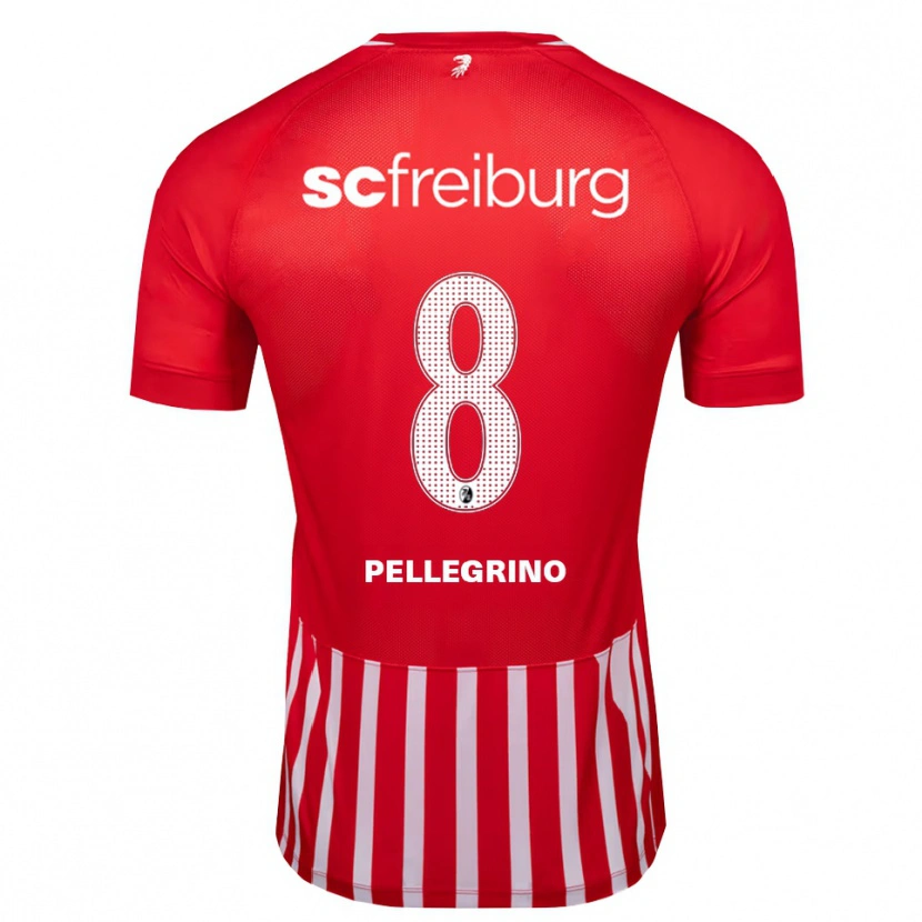Danxen Damen Gabriel Pellegrino #8 Rot Weiß Schwarz Heimtrikot Trikot 2026/27 T-Shirt