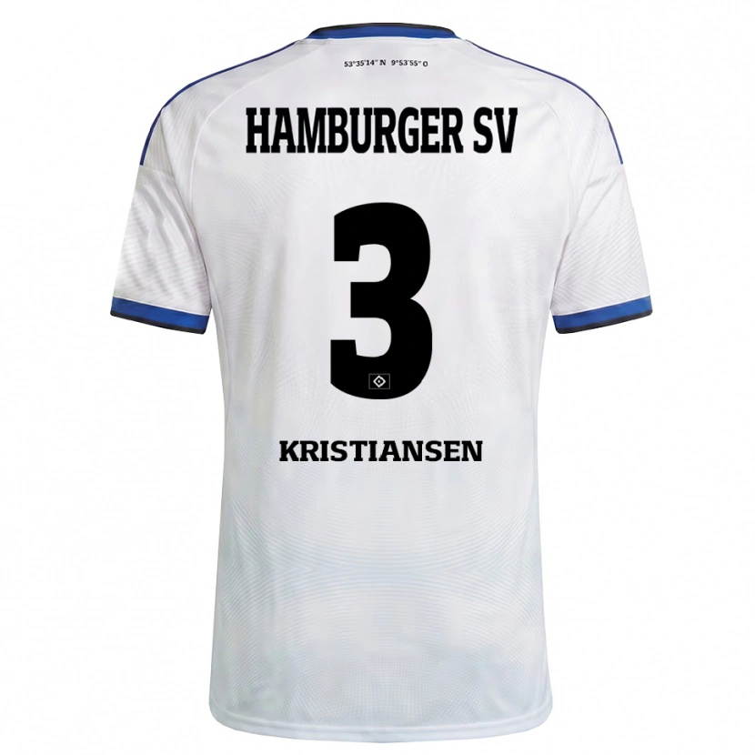 Danxen Damen Simon Kristiansen #3 Weiß Schwarz Blau Heimtrikot Trikot 2026/27 T-Shirt