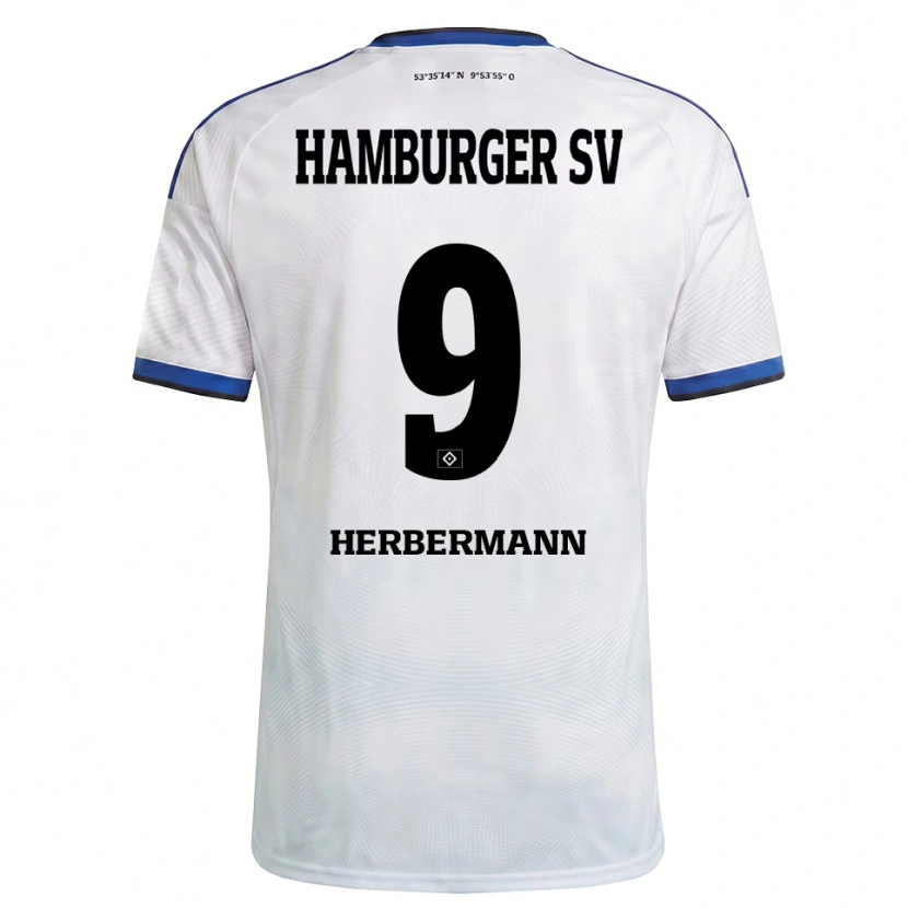 Danxen Damen Kevin Herbermann #9 Weiß Schwarz Blau Heimtrikot Trikot 2026/27 T-Shirt