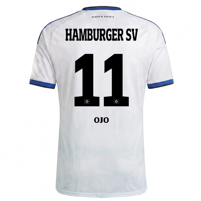 Danxen Damen Kelvin Ojo #11 Weiß Schwarz Blau Heimtrikot Trikot 2026/27 T-Shirt