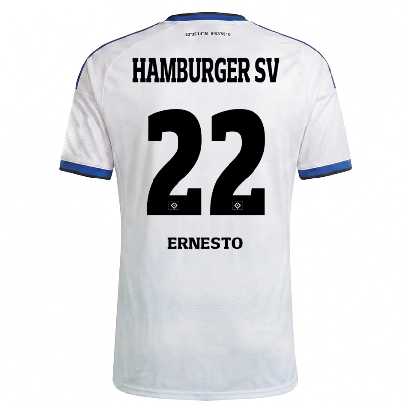 Danxen Damen Jorge Ernesto #22 Weiß Schwarz Blau Heimtrikot Trikot 2026/27 T-Shirt