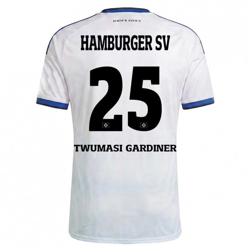 Danxen Damen Kevin Twumasi Gardiner #25 Weiß Schwarz Blau Heimtrikot Trikot 2026/27 T-Shirt
