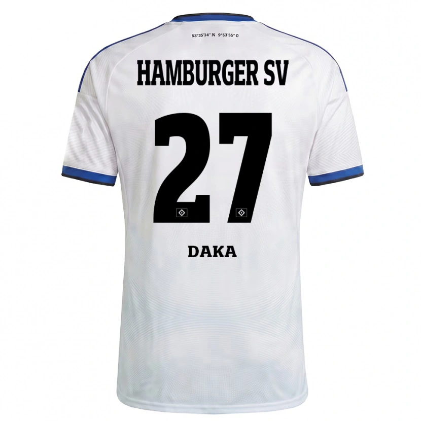 Danxen Damen Patson Daka #27 Weiß Schwarz Blau Heimtrikot Trikot 2026/27 T-Shirt