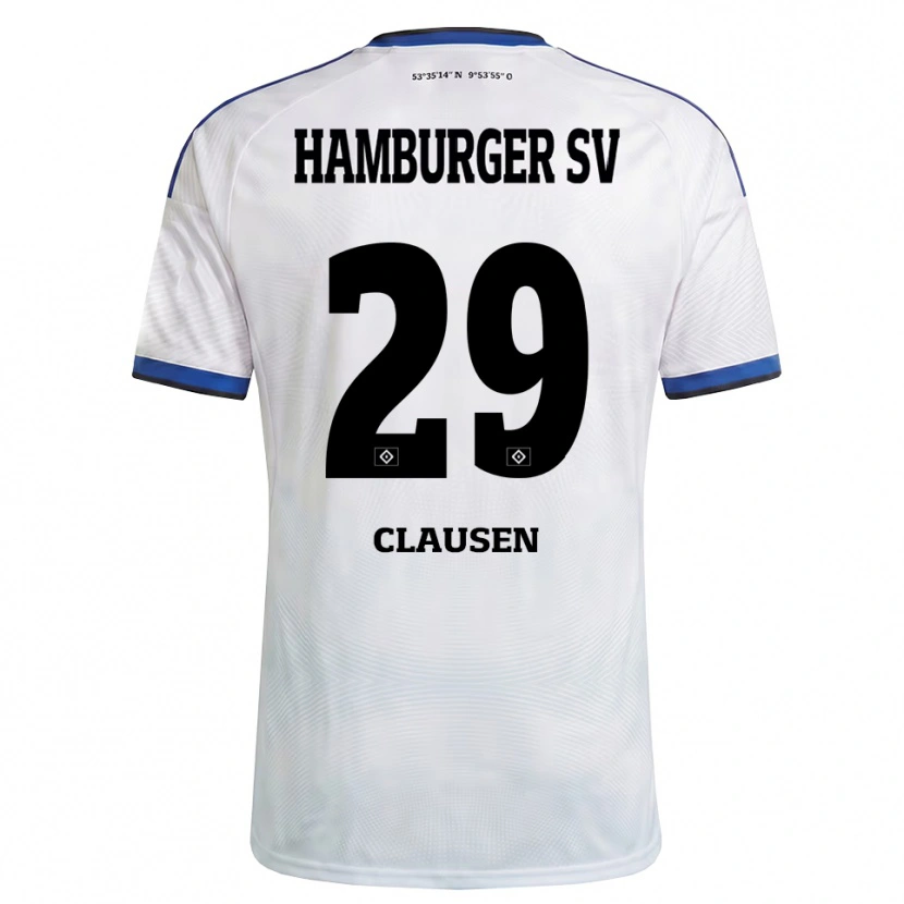 Danxen Damen Lina Clausen #29 Weiß Schwarz Blau Heimtrikot Trikot 2026/27 T-Shirt