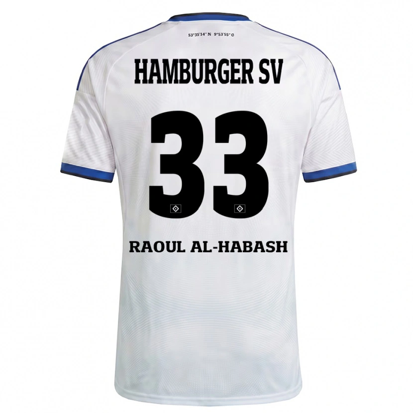 Danxen Damen Luca Raoul Al-Habash #33 Weiß Schwarz Blau Heimtrikot Trikot 2026/27 T-Shirt