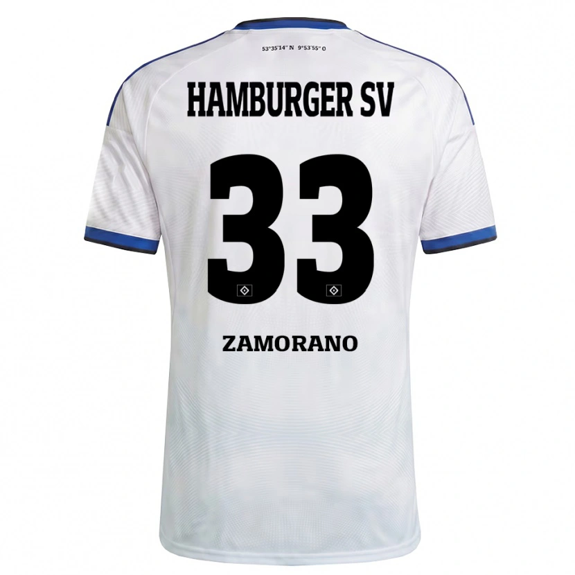 Danxen Damen Jolina Zamorano #33 Weiß Schwarz Blau Heimtrikot Trikot 2026/27 T-Shirt