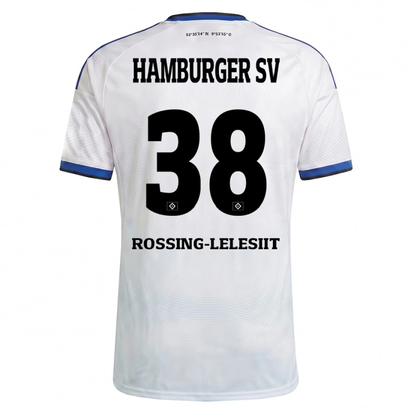 Danxen Damen Alexander Røssing-Lelesiit #38 Weiß Schwarz Blau Heimtrikot Trikot 2026/27 T-Shirt