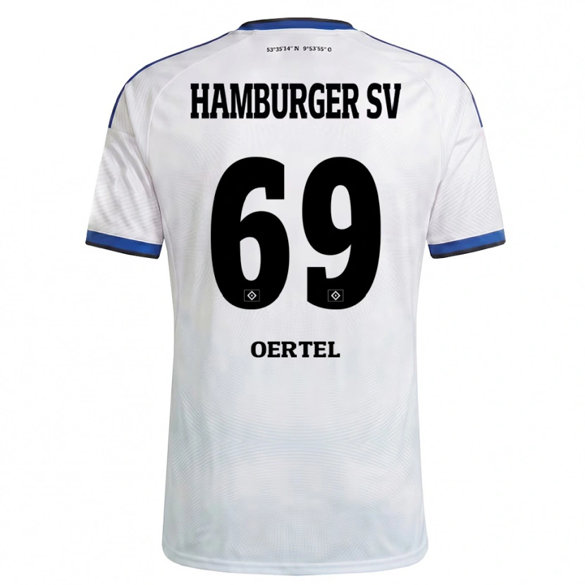 Danxen Damen Jan Oertel #69 Weiß Schwarz Blau Heimtrikot Trikot 2026/27 T-Shirt