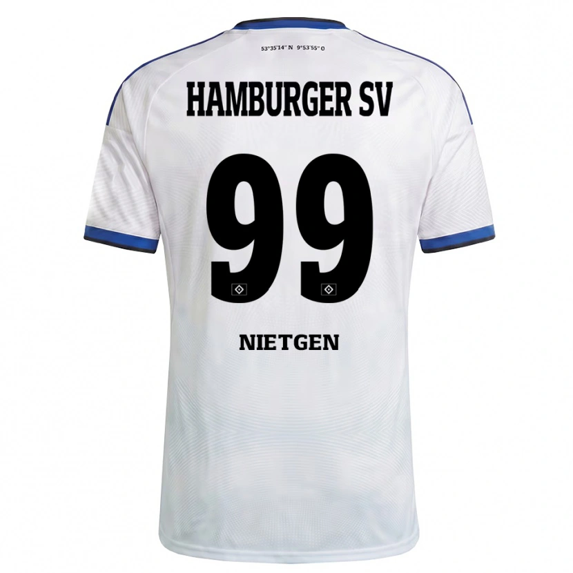 Danxen Damen Marvin Nietgen #99 Weiß Schwarz Blau Heimtrikot Trikot 2026/27 T-Shirt