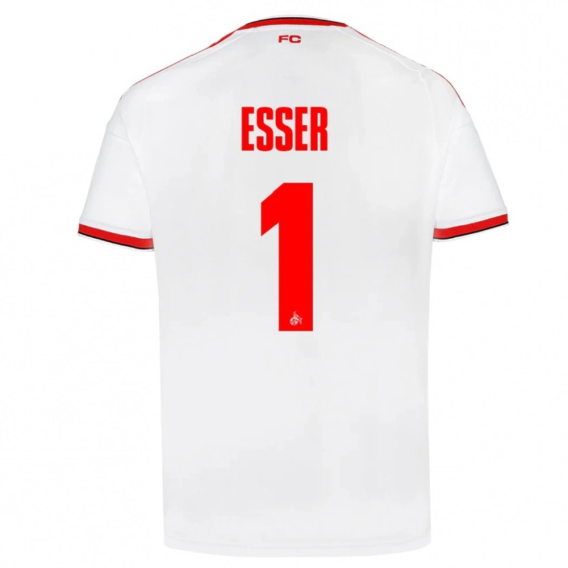 Danxen Damen Jacob Esser #1 Weiß Rot Schwarz Heimtrikot Trikot 2026/27 T-Shirt