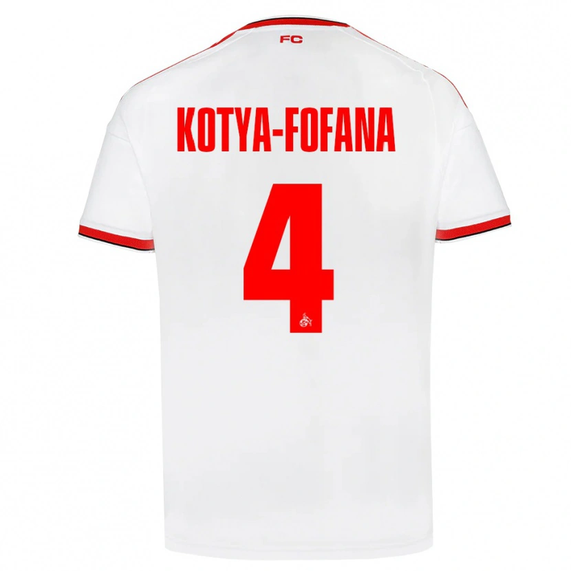 Danxen Damen Assad Kotya-Fofana #4 Weiß Rot Schwarz Heimtrikot Trikot 2026/27 T-Shirt