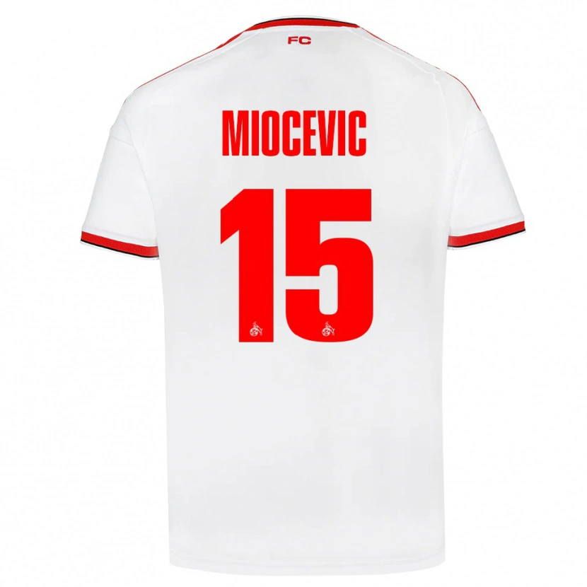 Danxen Damen Gabriel Miocevic #15 Weiß Rot Schwarz Heimtrikot Trikot 2026/27 T-Shirt