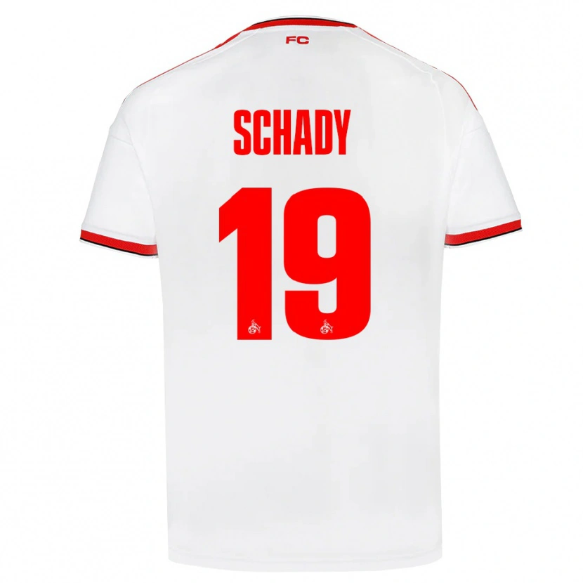 Danxen Damen Alexis Schady #19 Weiß Rot Schwarz Heimtrikot Trikot 2026/27 T-Shirt