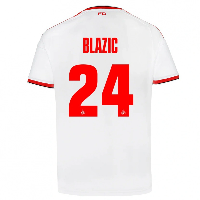 Danxen Damen Alessandro Blazic #24 Weiß Rot Schwarz Heimtrikot Trikot 2026/27 T-Shirt