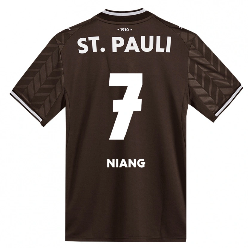 Danxen Damen Youssoupha Niang #7 Kaffee Weiß Heimtrikot Trikot 2026/27 T-Shirt