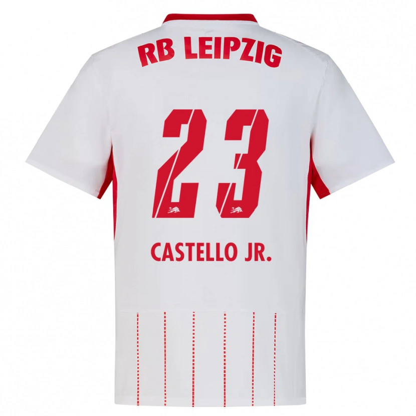 Danxen Damen Castello Lukeba #23 Rot Weiß Gelb Heimtrikot Trikot 2026/27 T-Shirt