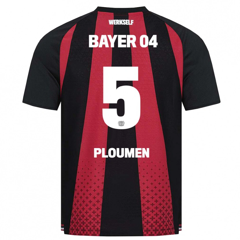 Danxen Damen Gilles Ploumen #5 Schwarz Weiß Rot Heimtrikot Trikot 2026/27 T-Shirt