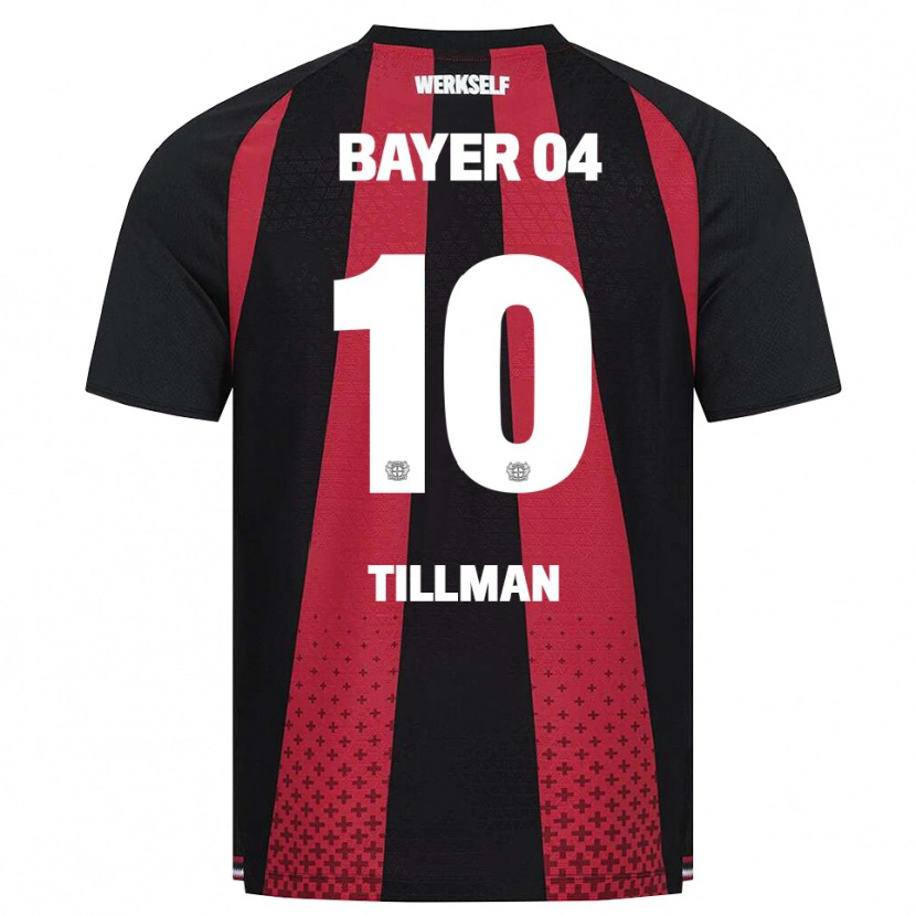 Danxen Damen Malik Tillman #10 Schwarz Weiß Rot Heimtrikot Trikot 2026/27 T-Shirt