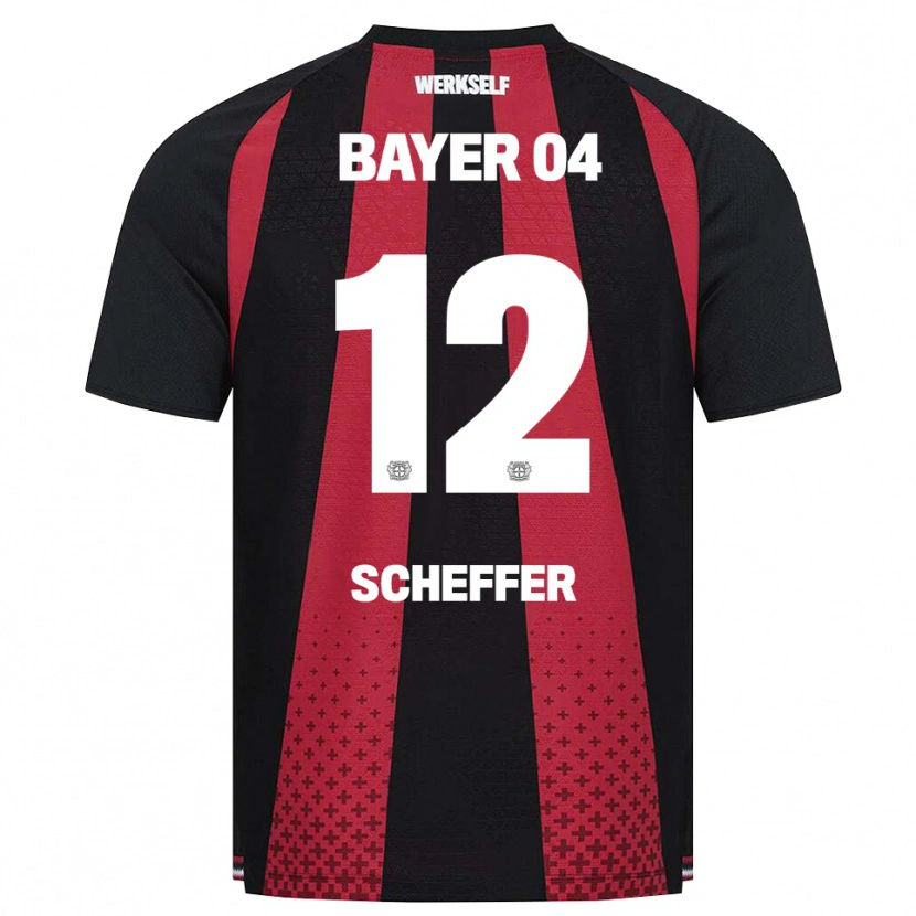 Danxen Damen Dani Scheffer #12 Schwarz Weiß Rot Heimtrikot Trikot 2026/27 T-Shirt