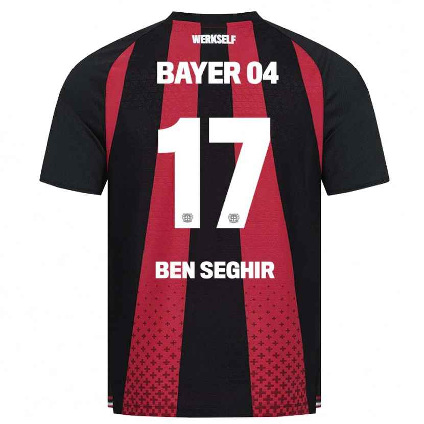 Danxen Damen Eliesse Ben Seghir #17 Schwarz Weiß Rot Heimtrikot Trikot 2026/27 T-Shirt